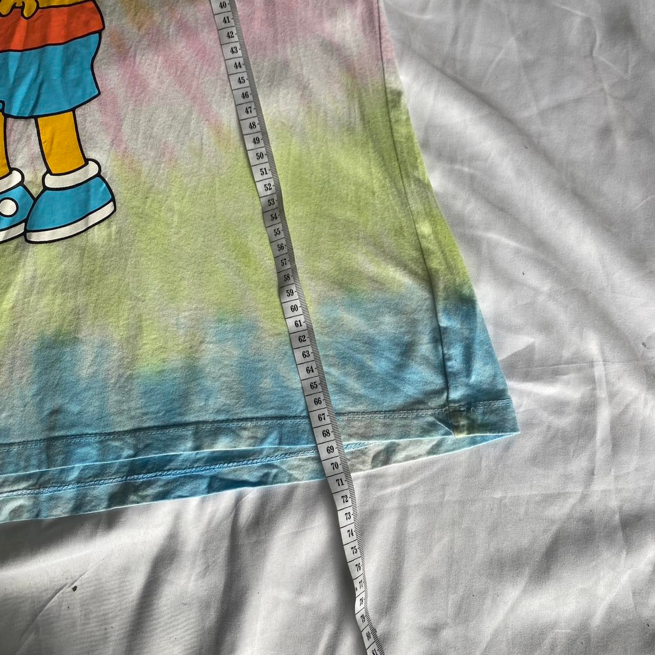 Bart Simpson tie dye colourful t-shirt