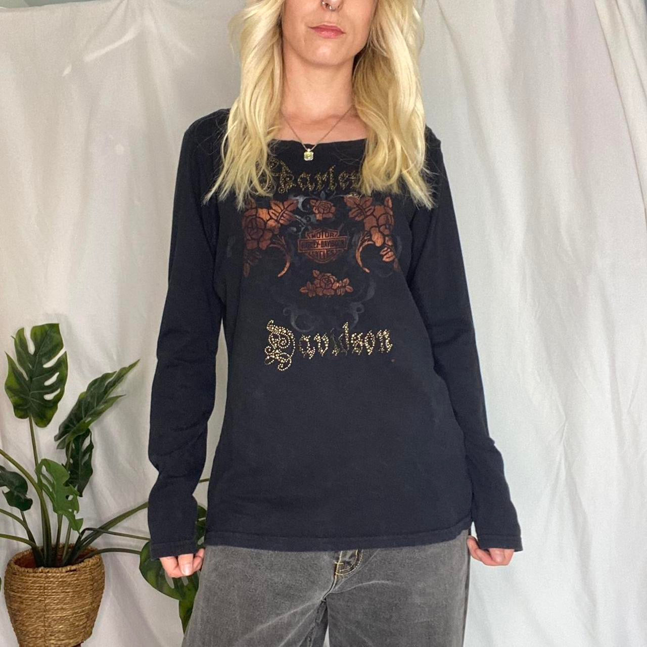 Cool Graphic Harley Davidson Longsleeve Top