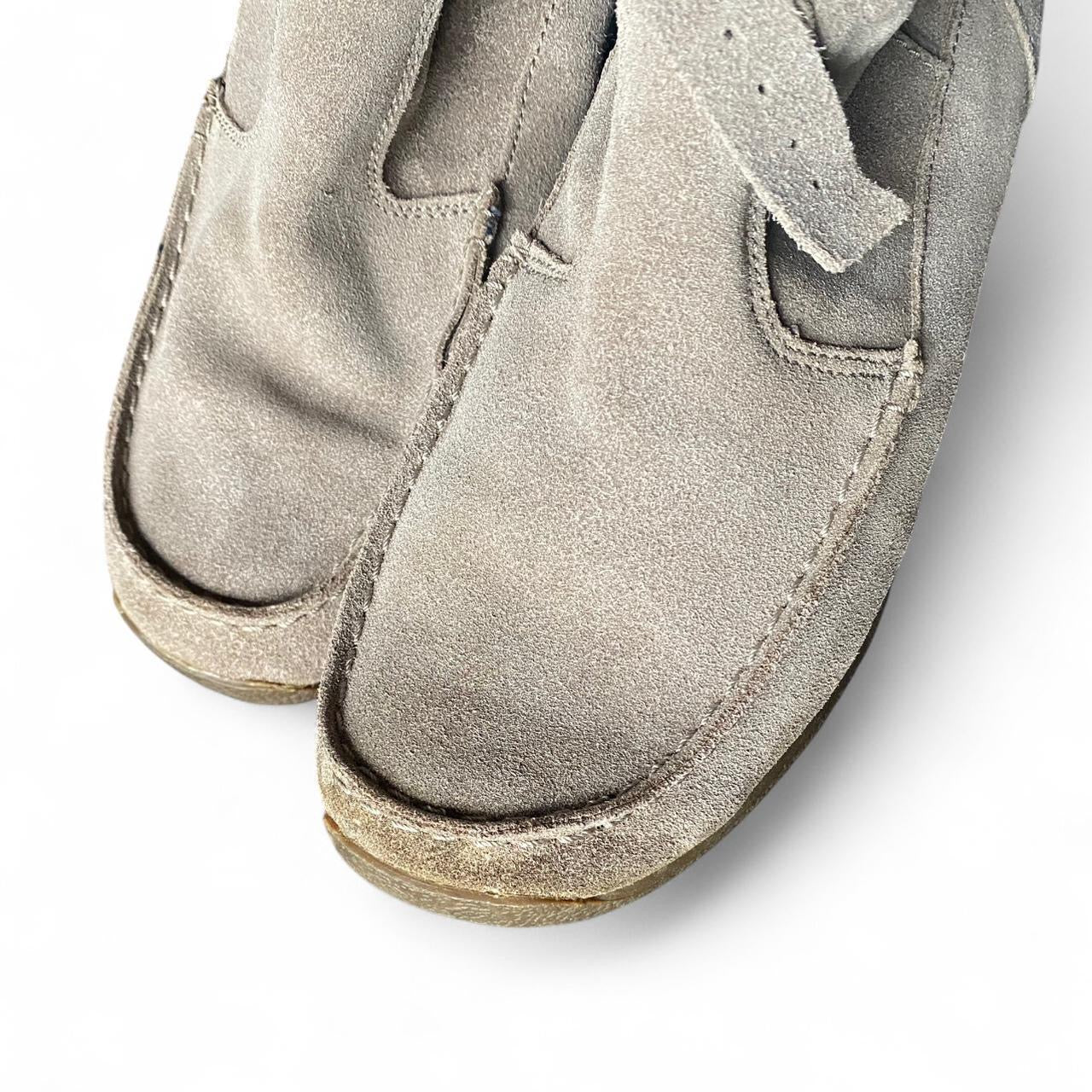 Y2K suede boots with buckles and laces