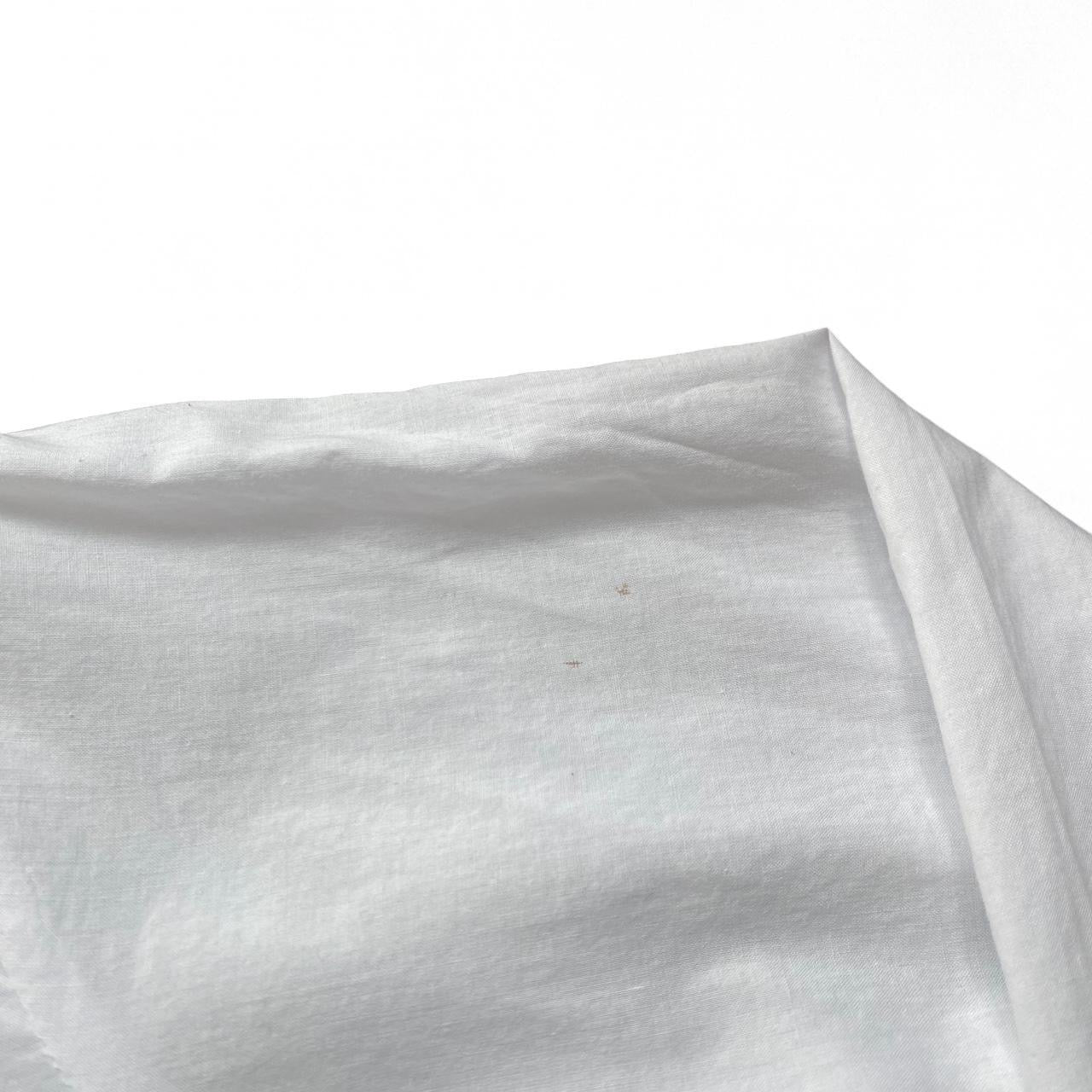 White beachy boho V neck long sleeve top