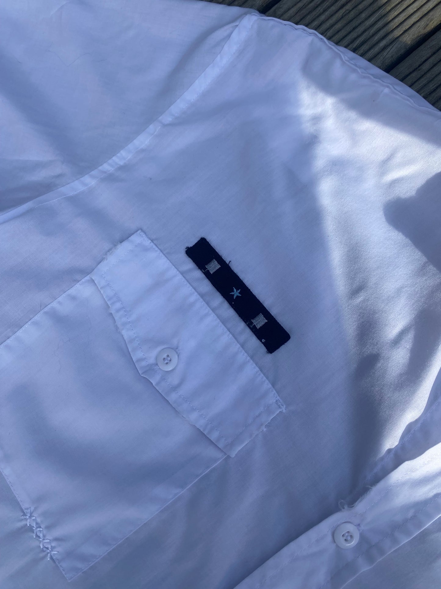 00s Hallensteins white button-up shirt