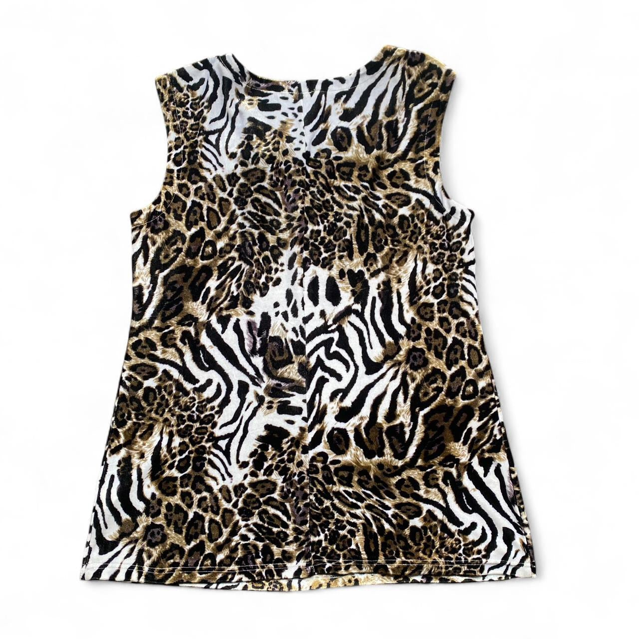 Velvet Leopard print top/dress