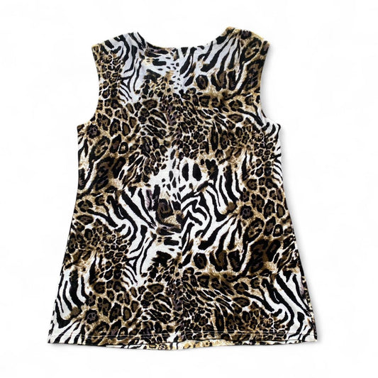 Velvet Leopard print top/dress