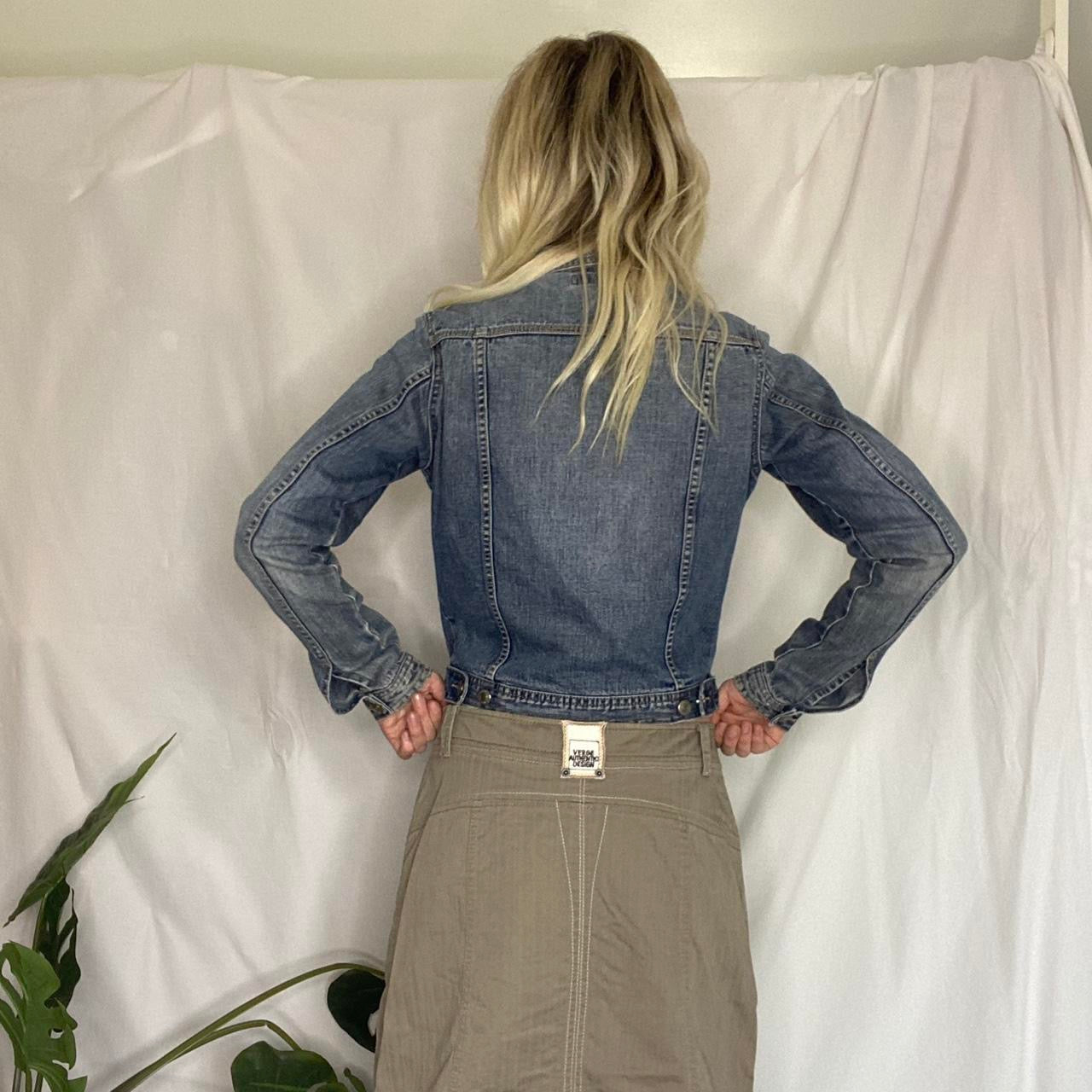 00s style denim fitted jacket