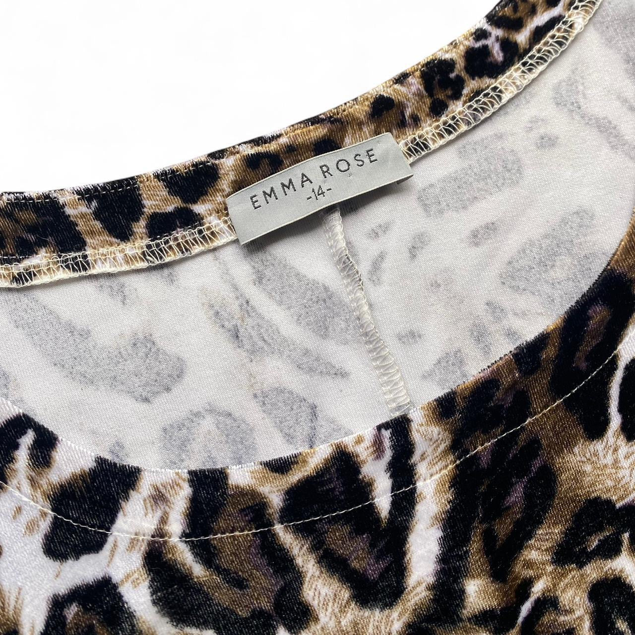 Velvet Leopard print top/dress