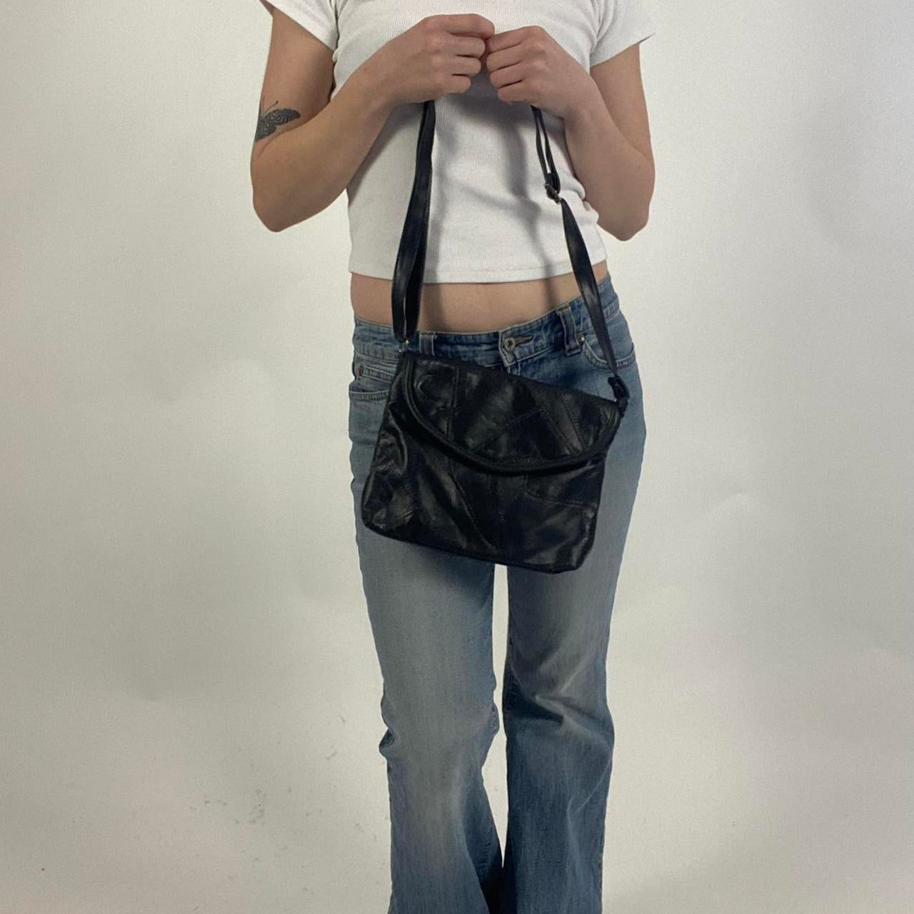 90s leather style hand bag