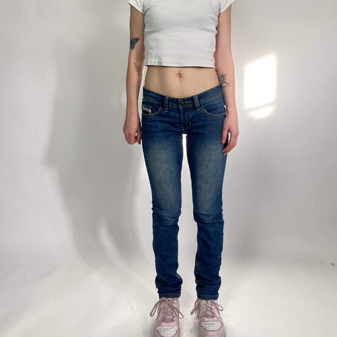 00s low rise Diesel Washed Blue Jeans