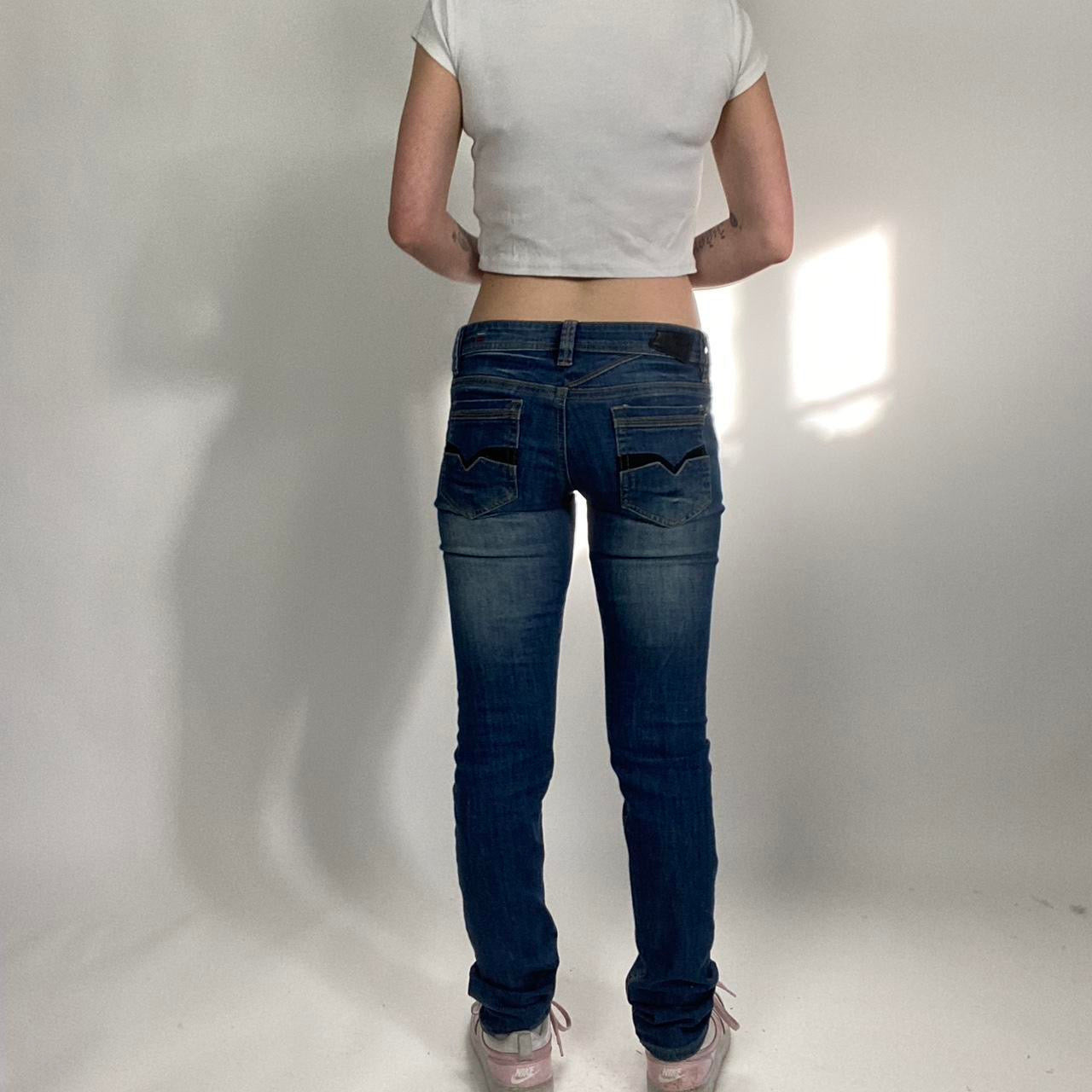 00s low rise Diesel Washed Blue Jeans