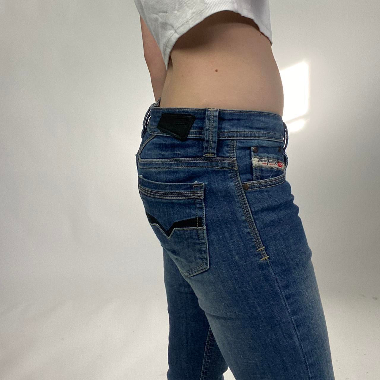 00s low rise Diesel Washed Blue Jeans