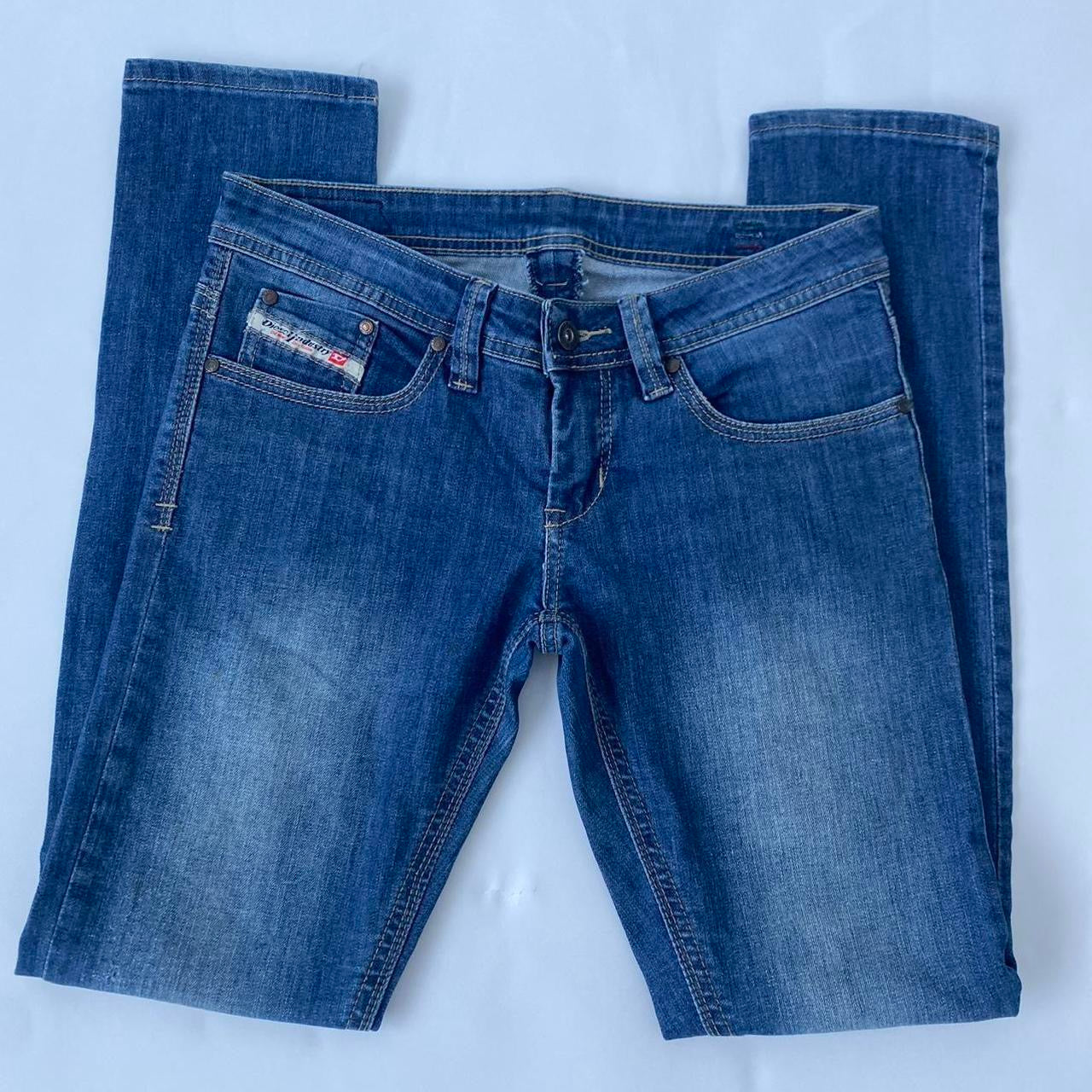 00s low rise Diesel Washed Blue Jeans