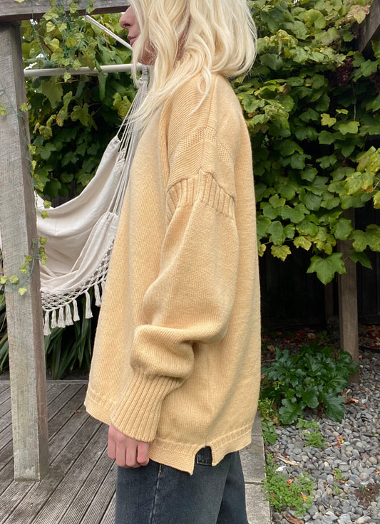 Cool Vintage Mustard yellow woollen sweater