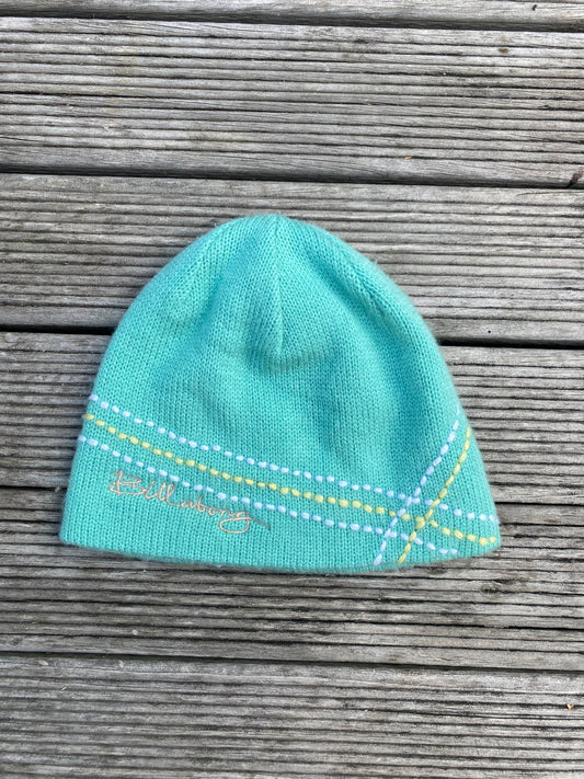 Y2K Teal Billabong Beanie