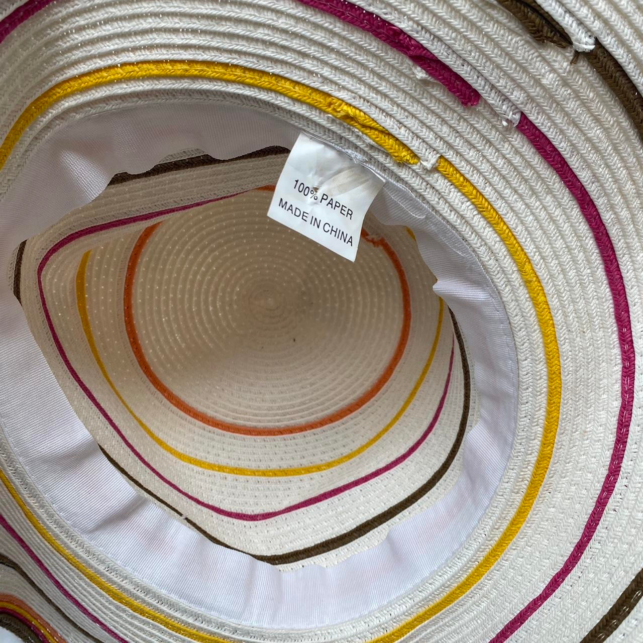 Vintage striped sun hat