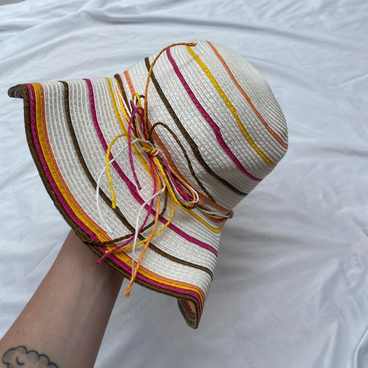 Vintage striped sun hat